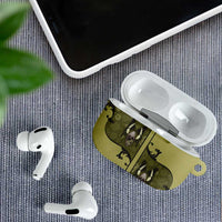 Western Gothic Yoke AirPods Case Retro Butterfly With Daisy Garden - Wonder Print Shop