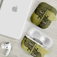 Western Gothic Yoke AirPods Case Retro Butterfly With Daisy Garden - Wonder Print Shop