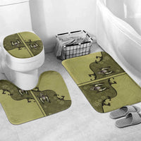 Western Gothic Yoke Bathroom Set Retro Butterfly With Daisy Garden - Wonder Print Shop