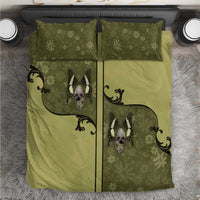Western Gothic Yoke Bedding Set Retro Butterfly With Daisy Garden - Wonder Print Shop