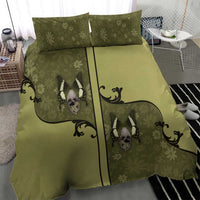 Western Gothic Yoke Bedding Set Retro Butterfly With Daisy Garden - Wonder Print Shop