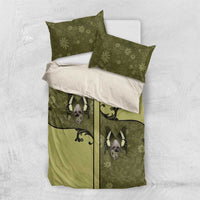 Western Gothic Yoke Bedding Set Retro Butterfly With Daisy Garden - Wonder Print Shop