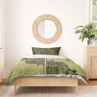 Western Gothic Yoke Bedding Set Retro Butterfly With Daisy Garden - Wonder Print Shop