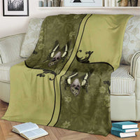 Western Gothic Yoke Blanket Retro Butterfly With Daisy Garden - Wonder Print Shop