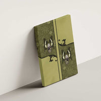 Western Gothic Yoke Canvas Wall Art Retro Butterfly With Daisy Garden - Wonder Print Shop