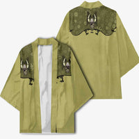 Western Gothic Yoke Kimono Retro Butterfly With Daisy Garden - Wonder Print Shop