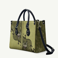 Western Gothic Yoke Leather Bag Retro Butterfly With Daisy Garden - Wonder Print Shop