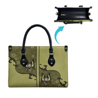 Western Gothic Yoke Leather Bag Retro Butterfly With Daisy Garden - Wonder Print Shop