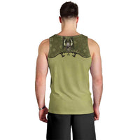 Western Gothic Yoke Men Tank Top Retro Butterfly With Daisy Garden - Wonder Print Shop