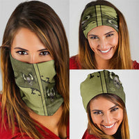 Western Gothic Yoke Neck Gaiter Retro Butterfly With Daisy Garden - Wonder Print Shop