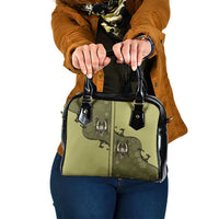 Western Gothic Yoke Shoulder Handbag Retro Butterfly With Daisy Garden - Wonder Print Shop