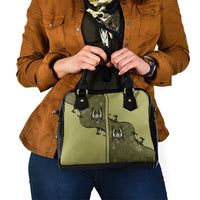 Western Gothic Yoke Shoulder Handbag Retro Butterfly With Daisy Garden - Wonder Print Shop