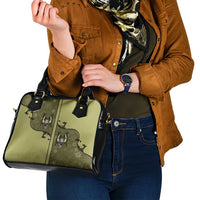 Western Gothic Yoke Shoulder Handbag Retro Butterfly With Daisy Garden - Wonder Print Shop