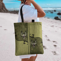 Western Gothic Yoke Tote Bag Retro Butterfly With Daisy Garden - Wonder Print Shop