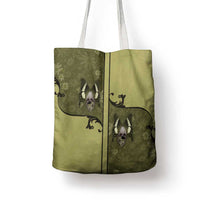 Western Gothic Yoke Tote Bag Retro Butterfly With Daisy Garden - Wonder Print Shop