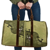 Western Gothic Yoke Travel Bag Retro Butterfly With Daisy Garden - Wonder Print Shop