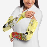 Personalized Vatican City Arm Sleeves Coat Of Arms With Dove Bird - Wonder Print Shop