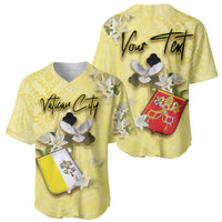 Personalized Vatican City Baseball Jersey Coat Of Arms With Dove Bird - Wonder Print Shop