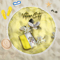 Vatican City Beach Blanket Coat Of Arms With Dove Bird - Wonder Print Shop
