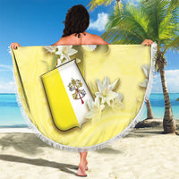 Vatican City Beach Blanket Coat Of Arms With Dove Bird - Wonder Print Shop