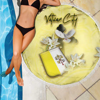 Vatican City Beach Blanket Coat Of Arms With Dove Bird - Wonder Print Shop