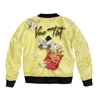 Personalized Vatican City Bomber Jacket Coat Of Arms With Dove Bird - Wonder Print Shop
