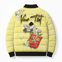 Personalized Vatican City Bomber Puffer Jacket Coat Of Arms With Dove Bird - Wonder Print Shop