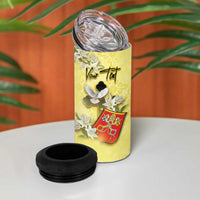 Personalized Vatican City 4 in 1 Can Cooler Tumbler Coat Of Arms With Dove Bird - Wonder Print Shop
