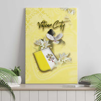 Vatican City Canvas Wall Art Coat Of Arms With Dove Bird - Wonder Print Shop