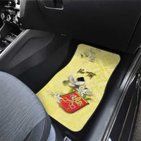 Personalized Vatican City Car Mats Coat Of Arms With Dove Bird - Wonder Print Shop