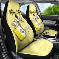 Vatican City Car Seat Cover Coat Of Arms With Dove Bird - Wonder Print Shop