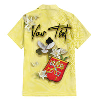 Personalized Vatican City Family Matching Mermaid Dress and Hawaiian Shirt Coat Of Arms With Dove Bird - Wonder Print Shop