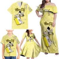 Personalized Vatican City Family Matching Off Shoulder Maxi Dress and Hawaiian Shirt Coat Of Arms With Dove Bird - Wonder Print Shop