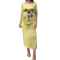 Personalized Vatican City Family Matching Puletasi and Hawaiian Shirt Coat Of Arms With Dove Bird - Wonder Print Shop