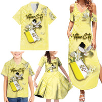 Personalized Vatican City Family Matching Summer Maxi Dress and Hawaiian Shirt Coat Of Arms With Dove Bird - Wonder Print Shop