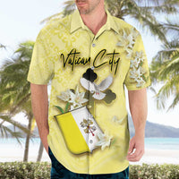 Personalized Vatican City Hawaiian Shirt Coat Of Arms With Dove Bird - Wonder Print Shop