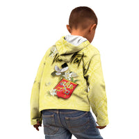 Personalized Vatican City Kid Hoodie Coat Of Arms With Dove Bird - Wonder Print Shop