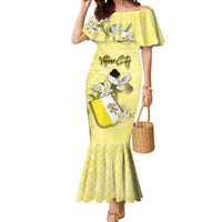 Personalized Vatican City Mermaid Dress Coat Of Arms With Dove Bird - Wonder Print Shop