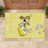 Vatican City Rubber Doormat Coat Of Arms With Dove Bird - Wonder Print Shop