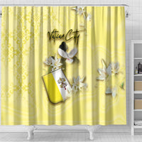 Vatican City Shower Curtain Coat Of Arms With Dove Bird - Wonder Print Shop