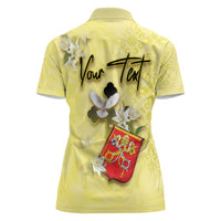 Personalized Vatican City Women Polo Shirt Coat Of Arms With Dove Bird - Wonder Print Shop