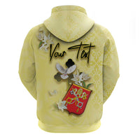 Personalized Vatican City Zip Hoodie Coat Of Arms With Dove Bird - Wonder Print Shop