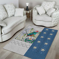 El Salvador Torogoz Christmas Area Rug With Wool Effect Patterns - Wonder Print Shop