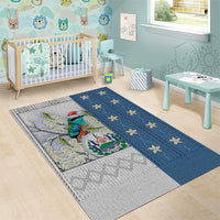 El Salvador Torogoz Christmas Area Rug With Wool Effect Patterns - Wonder Print Shop