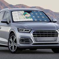 El Salvador Torogoz Christmas Auto Sun Shade With Wool Effect Patterns - Wonder Print Shop