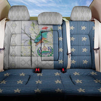 El Salvador Torogoz Christmas Back Car Seat Cover With Wool Effect Patterns - Wonder Print Shop