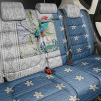El Salvador Torogoz Christmas Back Car Seat Cover With Wool Effect Patterns - Wonder Print Shop