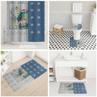 El Salvador Torogoz Christmas Bathroom Set With Wool Effect Patterns - Wonder Print Shop