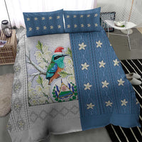 El Salvador Torogoz Christmas Bedding Set With Wool Effect Patterns - Wonder Print Shop