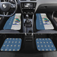 El Salvador Torogoz Christmas Car Mats With Wool Effect Patterns - Wonder Print Shop